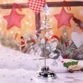 Miniatyrbilde 5 av 5: Julepynt Gavebelagt Jerntre Led Lys Krystall Juletre Krystall Ornament Night B Medium