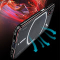 Miniatyrbilde 4 av 5: Ultratynt etui for ingenting Telefon 1 med metallramme og linsebeskytter Black purple