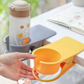 Miniatyrbillede 4 af 5: Creative Vandkopholder Bord Sideholder Clip Multifunktionel Kaffe Drikke Kopholder Skrivebord Fast Kopholder Skrivebord Opbevaring Clip| | Gray