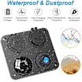 Miniatyrbild 4 av 5: Båt Rv 12v Laddare Socket Panel, 4 In 1 Dc Power 12v Outlet Panel Multi USB Snabbladdare Med Tog