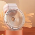 Pikkukuva 4 / 5: Sähköinen puettava rintapumppu, kädet vapaana, hiljainen, 3 tilaa, 9 tasoa, tehokas imu, LED-näyttö, imetyspumppu Pink