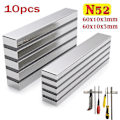 Miniatyrbillede 1 af 5: N52 stærke neodymmagneter til sjældne jordarters løftemagneter 60x10x3 mm, 10 stk.