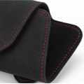Pikkukuva 5 / 5: Autolasit Case Mokkanahka Auto Aurinkosuojalasit Teline Aurinkolasit Clip Card Lipputeline Universal Multi Function Autotarvikkeet| | Beige