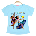 Pikkukuva 1 / 2: 4-8-vuotiaat lapset tytöt Encanto- print t-paidat Blue 4-5 Years