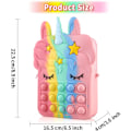 Miniatyrbillede 4 af 7: Pop-it Rainbow Unicorn taske til piger