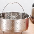 Miniatyrbillede 3 af 5: Rustfrit Stål Dampkurv Riskogegryde Dampkurv Til Instant Cooker Med Håndtag Trykkoger R
