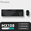 Miniatyrbild 5 av 5: Monsgeek D1 trådlös mus Bluetooth 2.4g tvåläges 1000dpi tyst mus set Office Bärbar mus för Windows Mac Present Keyboard Mouse Set