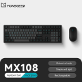 Miniatyrbillede 4 af 5: Monsgeek D1 trådløs mus Bluetooth 2.4g To-tilstand 1000dpi Silent Mouse Tastatursæt Office Bærbar mus til Windows Mac Gave White Mouse