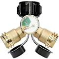 Miniatyrbillede 3 af 4: Propangas Y-splitteradapter 2-vejs Lp-gas T-forbindelse med måler