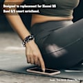 Miniatyrbild 4 av 5: Retro rembyte för Mi Band 6/6 NFC handledsrem kompatibel med Xiaomi Mi Band 5 läder 3