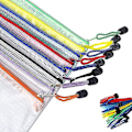 Miniatyrbilde 3 av 5: 16 stykker dokumentpose mesh poser sett Din A4 glidelås poser Plast zip poser Gift_b