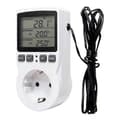 Digital Temperature Controller Power Socket EU Plug Thermostat With Timer Switch Sensor Probe Heating Cooling Version