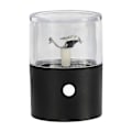 Miniatyrbillede 1 af 5: Elektrisk kværn Mini krydderiknuser USB genopladelig tør urtekværn let at bære til køkken hjem Black