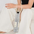 Miniatyrbillede 3 af 4: Glimtende Diamant Rhinestones Vintaske Elastisk Net Robust Håndtag Bryllupsgaver White