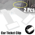 Pikkukuva 2 / 5: 2kpl Pysäköintilippupidike Automaattinen kiinnityskortti Laskun pidike Organizer Tuulilasitarrat Lippupidike Auton sisustustarvikkeet| | 2Pcs