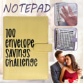 Miniatyrbild 2 av 8: 100 kuvert Pengar att spara utmaningar Notebook Budget Pärm Bok Pengaplaneringsspel för Auldts Kids Pink