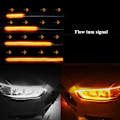 Miniatyrbillede 4 af 5: Led Fleksibel Bil Kørelys Drl Vandtæt Forlygte Blinklygte 30cm 45cm 60cm Auto Dekoration Tilbehør 2stk| | Red 60cm