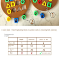 Pikkukuva 9 / 10: Formmatchande pussel Spel Färgsensorisk pedagogisk leksak 2