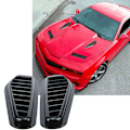 Miniatyrbillede 2 af 4: 2 stk Bil Simulering Shark Air Vent Universal Blank Sort Sport Racing Air Flow Vent Motorhjelm Hætte Sc