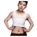 Pikkukuva 2 / 3: Chest Binder Breath Mini Mizer Breast Undershirt Intimates Bra White L