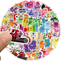 Pikkukuva 5 / 5: 52 kpl Numberblocks Graffiti-tarrat Vedenpitävät sarjakuvatarrat XC