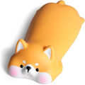 Miniatyrbillede 1 af 5: Sødt håndledsstøtte til mus computer armlæn Velegnet til skriveborde Ergonomisk kawaii kontorartikler Langsom rebound PU musemåtte (gul Shiba Inu)