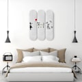 Miniatyrbillede 4 af 5: 2 stk Skateboard Vægmontering Skateboard Display Hanger Skateboard Hanger Krog Lodret og Vandret Til Skateboard Deck Display Opbevaring
