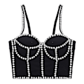Miniatyrbillede 1 af 5: Udsøgte Dame BH'er Push Up Bustier Crop Top Til Kvinder Corset Tank Vest 36B