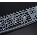 Miniatyrbild 3 av 5: Keyboard Cover for Logitech K120 & Mk120 Wired Keyboard, Ultra Thin Logitech Mk120 & K120 Keyboard Protector - Black