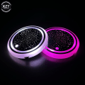 Miniatyrbilde 2 av 5: Fargerik Auto Bil Led Cup Coaster Pad Holder Atmosfære Lys Lamper Bunn Bil Styling Automatisk Lys På| | H