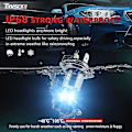 Miniatyrbillede 5 af 5: 110w 30000lm H7 Led Bil Forlygte Konvertering Glober Canbus Pærer Beam 6000k Kit Hfmqv