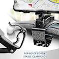 Miniatyrbillede 4 af 5: Biltelefonholder 360 graders rotation, instrumentbræt celle bil til gps og 4-7 tommer smartphones (sort)