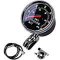 Miniatyrbillede 1 af 5: Mekanisk Cykelcomputer Cykel Speedometer Kilometertæller Cykelstopur Cykelcomputer til de fleste cykler (sort) (1 stk)