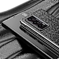 Miniatyrbild 5 av 5: Mirror Surface Anti-dropp phone case för Honor Magic V2 5g Pc View Window Flip Cover med stativ Silver