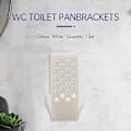 Miniatyrbillede 2 af 5: Vinklet gulv WC toiletpan / bidet fastgørelsessæt til badeværelse