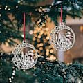 Miniatyrbillede 4 af 5: (snemand)5 cm massiv blik juletræsprydning 2023 gør-det-selv juletræspynt vedhæng til julefest