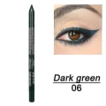 Miniatyrbillede 5 af 5: 14 farver Langtidsholdbar Eye Liner Blyant Vandtæt Pigment Blå Brun Sort Eyeiner Pen Øjenmakeup Kosmetisk 06 Dark Green