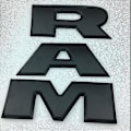 Pikkukuva 1 / 3: Sopii Dodge Ram -tavaratilaan, auton logotarra, lava-autotarra, Ram 1500 2500 3500, takatavaratilan suurikokoinen auton tarra Matte Black
