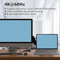 Pikkukuva 4 / 5: Displayport Kvm Switch, 4k@60hz Dp USB Switcher 2 tietokoneelle Share Näppäimistö Hiiri Tulostin ja Ult Photo Color