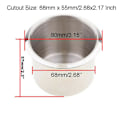Miniatyrbillede 3 af 3: 4 stk 68mm rustfrit stål marinebåd Rv Cup Vand/drikke flaskeholder Rustfast Universal - Drikkeholdere