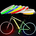 Miniatyrbillede 1 af 5: 1-6 ruller Bil Styling Reflekterende Stripe Tape Motorcykel Cykel Body Fælg Hjul Stripe Tape Stickers Dekorative 8 Meter