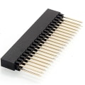 Miniatyrbilde 5 av 5: 2 X 20 (40 pins) stablehode for A+/b+/pi 2/pi 3 ekstra høy topp (pakke med 8) black