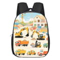 Excavator School Bag for Kids, Preschool Backpack, Cartoon Cute Versatile Large Capacity Student Backpack E011