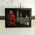 Miniatyrbild 8 av 9: 4st 20x14cm Magic Scratch Konst målarpapper med ritstav Barnleksak Multicolor