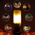Miniatyrbillede 4 af 4: Led E27 flammelampe 5w 85-265v ampul Led flammeeffektpære blinkende simulering brandlampe (5 stk)