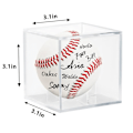 Miniatyrbillede 2 af 5: Baseball Case Baseball Display Cube Clear Display Case