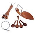 Miniatyrbild 3 av 5: 4/4 violindelar Tillbehör Hakstöd Stjärtstycke Finstämning Peg Tailgut Endpin Strings Kit