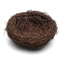 Miniatyrbillede 5 af 5: 3 stk kunstig rede påske minifarvet tråd fuglerede til slikæg (hvid)