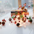 Miniatyrbillede 1 af 5: Julekrans med lys LED Julelys Juleguirlande Fyrkogle Fairy Lights