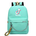 Pikkukuva 4 / 4: Tik Tok Reppu Koululaukut Kannettavan tietokoneen matkalaukut tytöille pojille teini-ikäisten muistikirjareppu Nylon Mochila nauhalla Silver